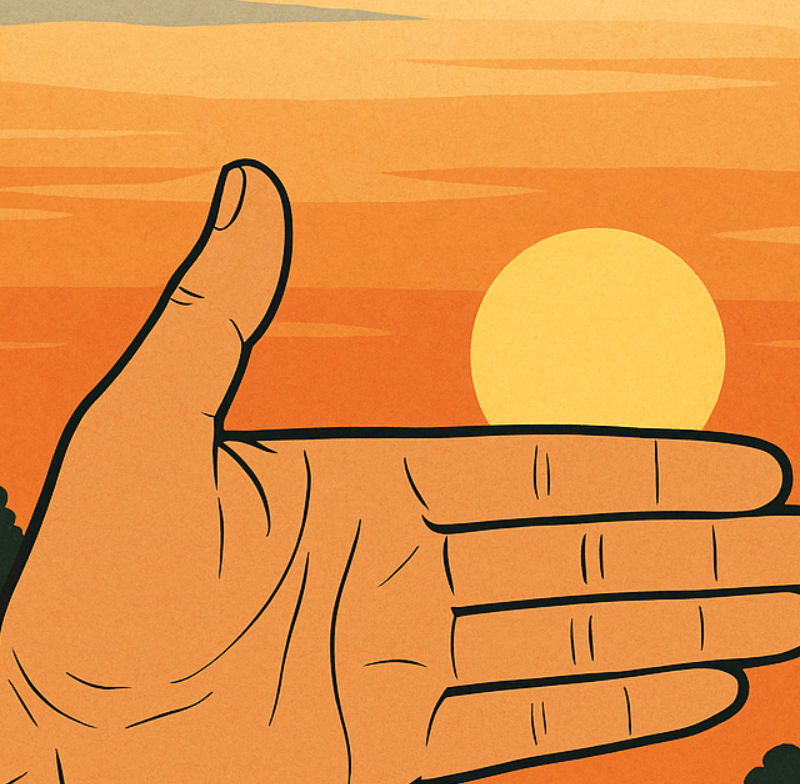 How to Measure Remaining Daylight with Just Your Hands